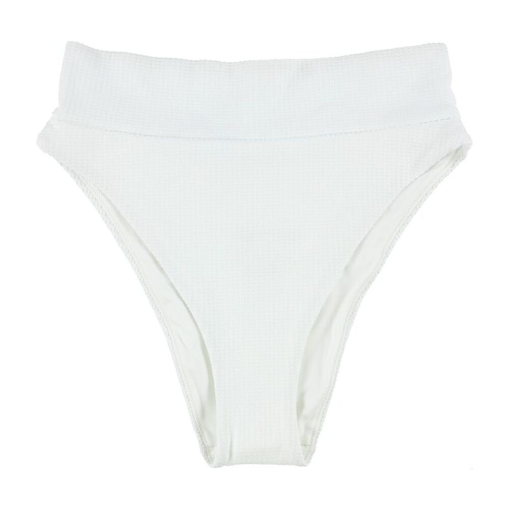 aerie Womens Textured High Cut Cheeky Bikini Swim Bottom, NWT